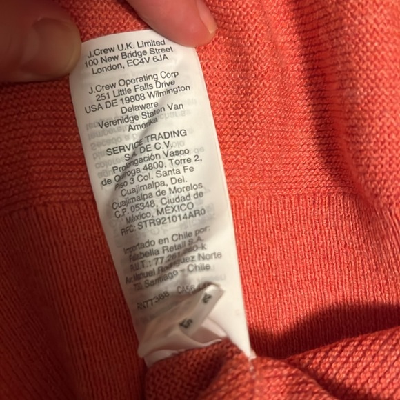 J.Crew Men's Coral Crewneck Sweater, XL, 100% Cotton. super soft - Picture 5 of 6